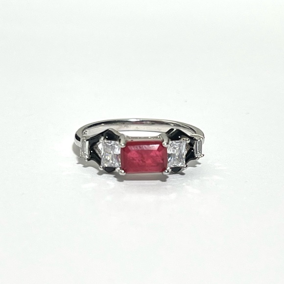 New Sterling Silver Ruby Ring - Picture 3 of 8